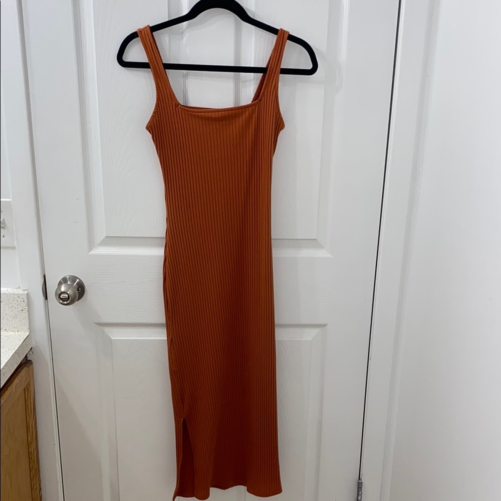 Wild Fable Rust Midi Dress